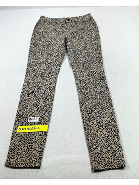 Woman’s Seven7 High Rise Skinny Stretch Leopard Animal Print Denim Jeans Size 4